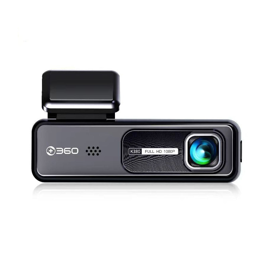 360 Dash Cam front product view with compact windshield mount