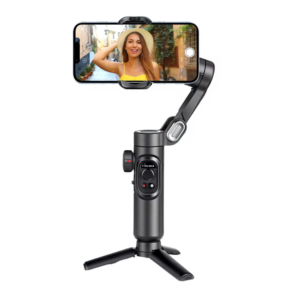 AOCHUAN 3-Axis Handheld Gimbal Stabilizer for Smartphone with Fill Light Smart XE