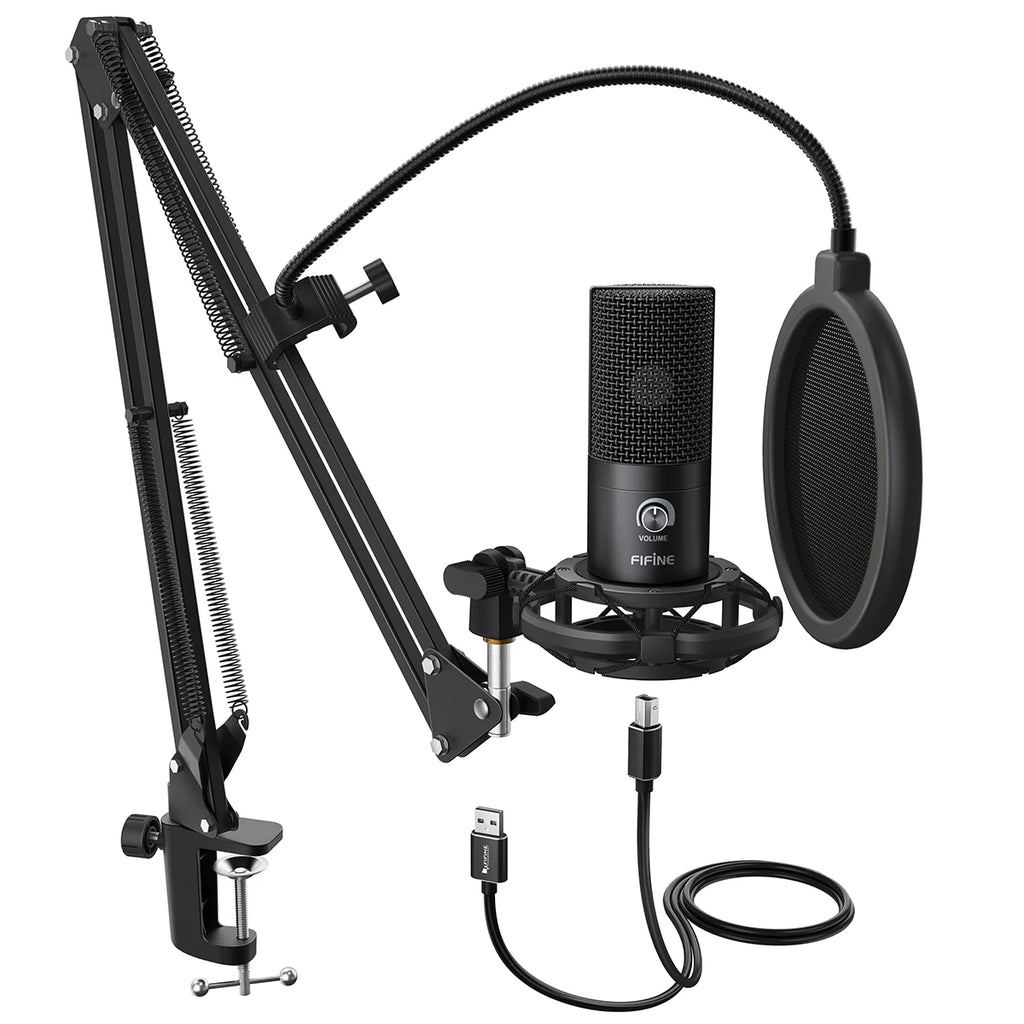 FIFINE T669 USB Condenser Microphone Kit source-backed product image