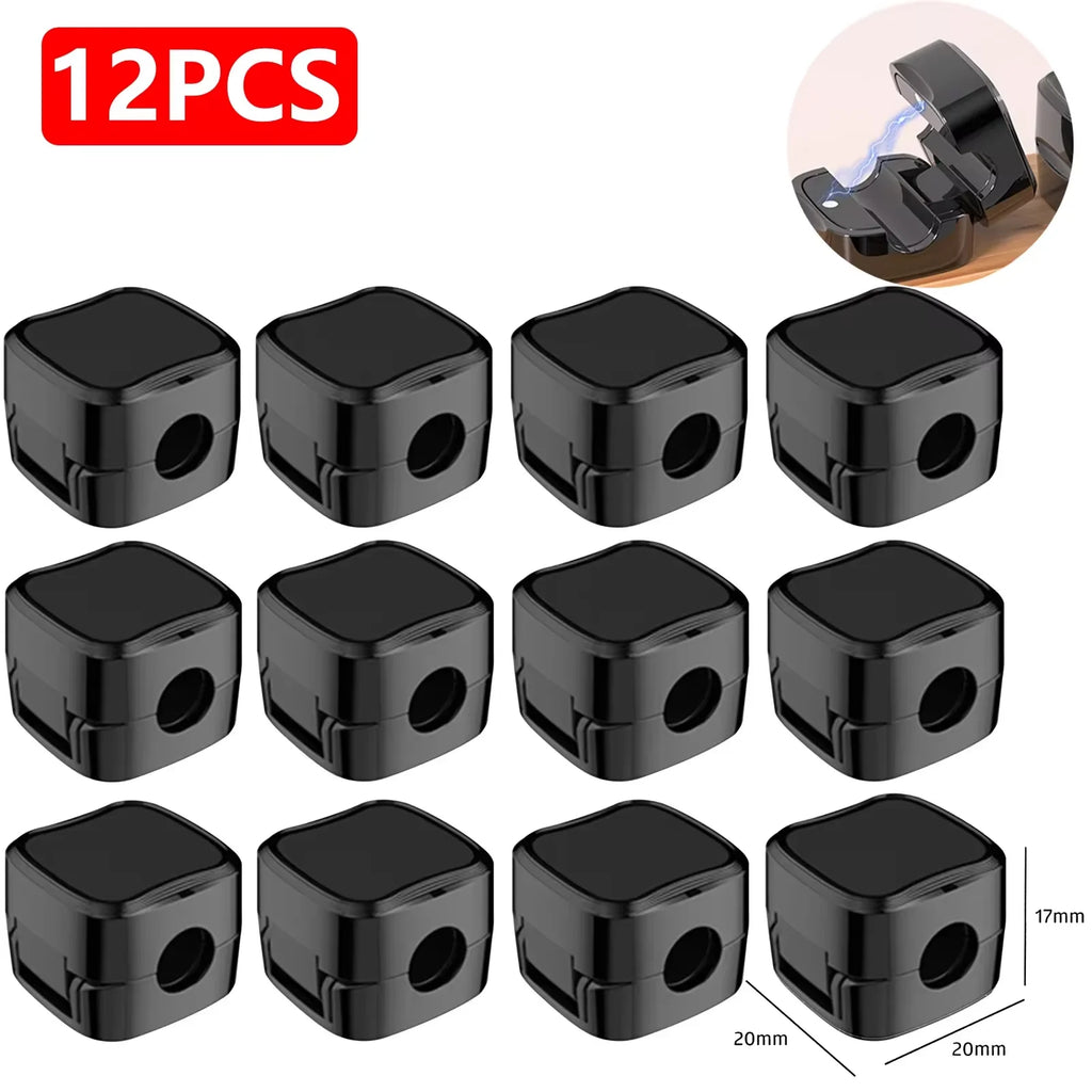 MagneClip 12-pack black cable clips