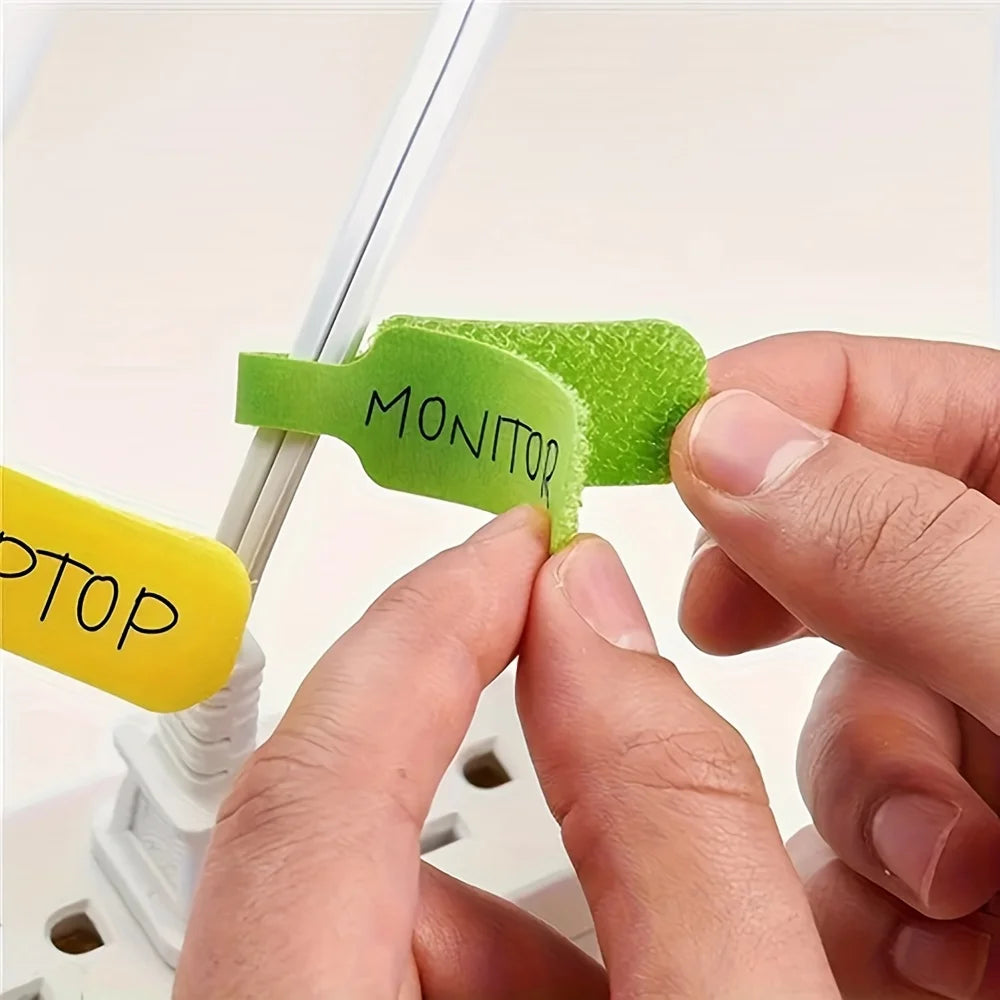 Reusable cable-label straps