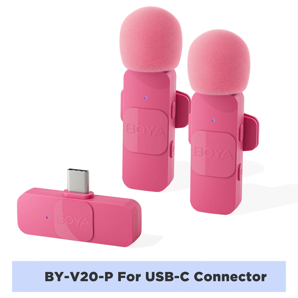 BOYA BY-V Professional Wireless Lavalier Microphone Kit source-backed product image