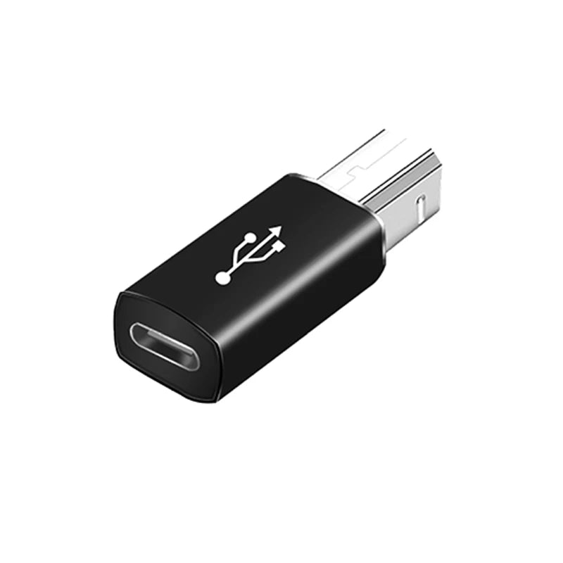 USB-C female to USB-B male data adapter