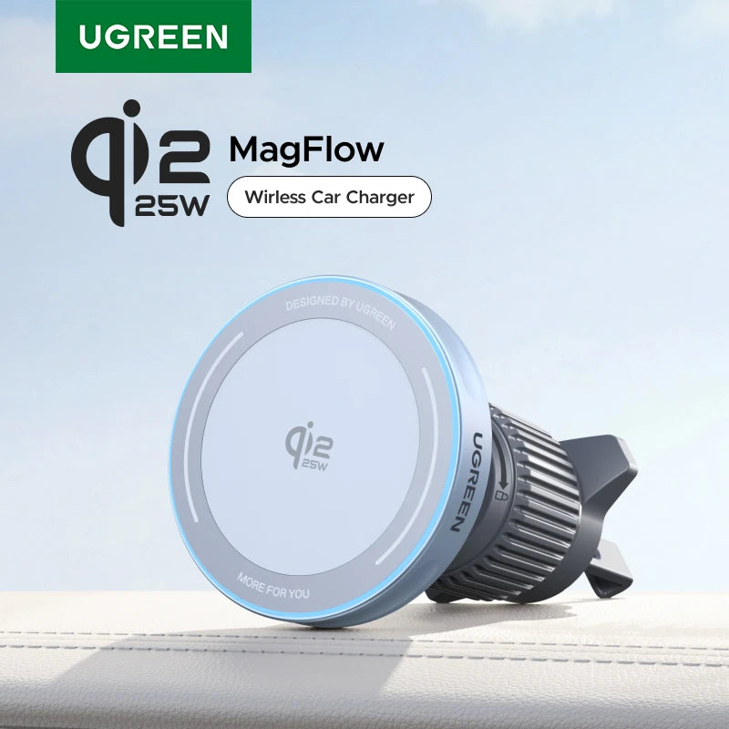 UGREEN Qi2 Magnetic Car Wireless Charger Mount source-backed product image