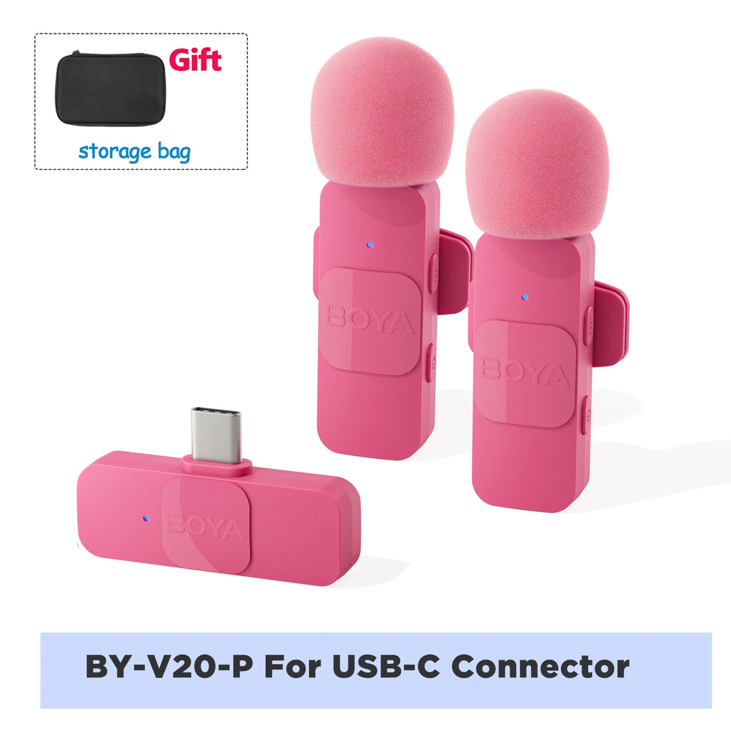 BOYA BY-V Pro Wireless Lavalier Microphone Kit source-backed product image