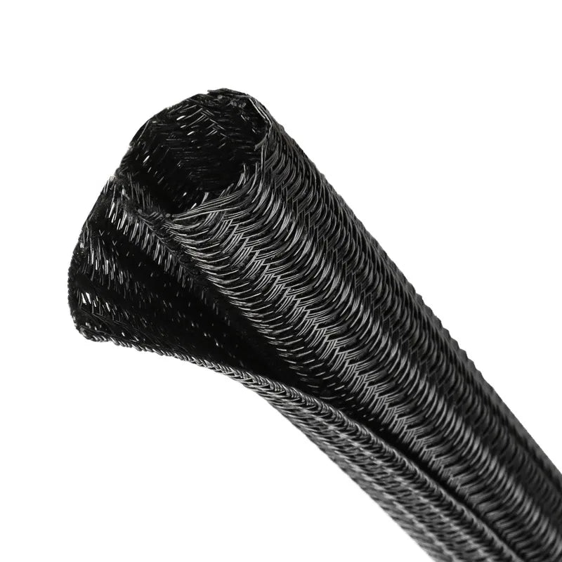Split self-closing cable sleeve