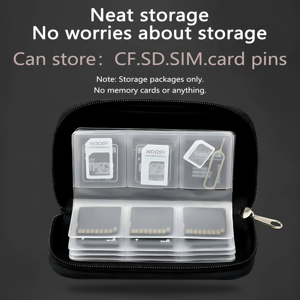 Fabric memory-card storage wallet