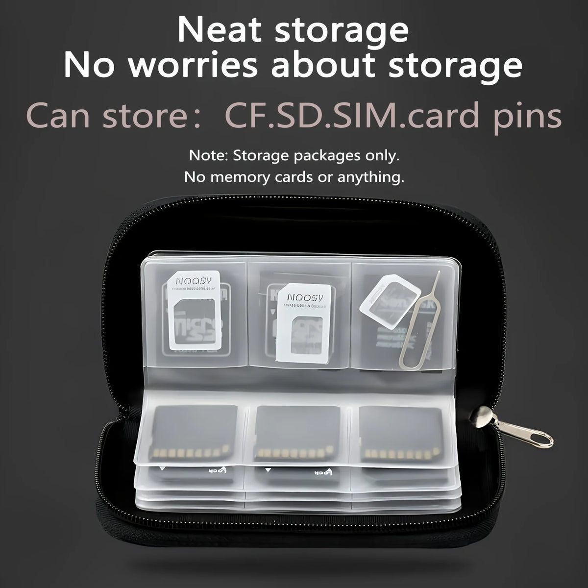 Fabric memory-card storage wallet