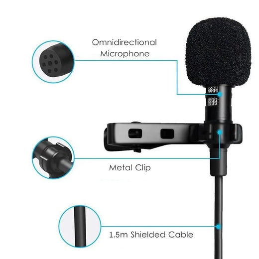 WireClip USB Mini Lavalier Microphone