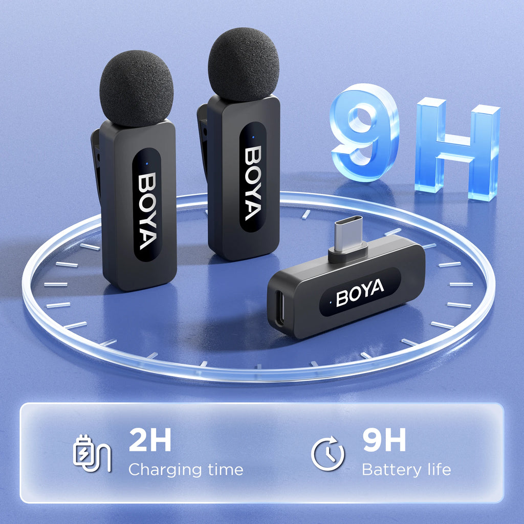 BOYA BY-V compact receiver and lavalier transmitter source image