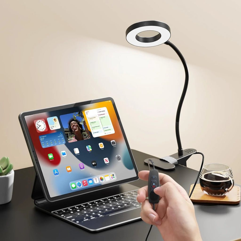 Clip-On Magnifying LED Desk Lamp
