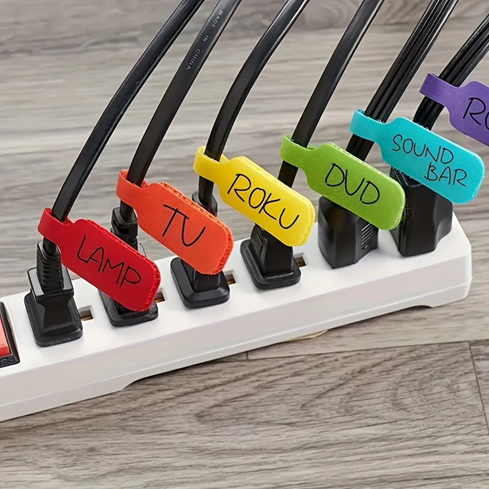 Reusable cable-label straps