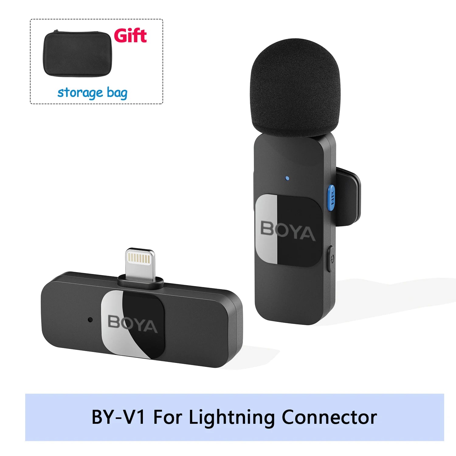 BOYA BY-V Pro Wireless Lavalier Microphone Kit source-backed product image