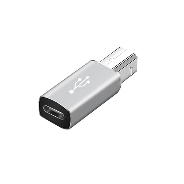 USB-C female to USB-B male data adapter