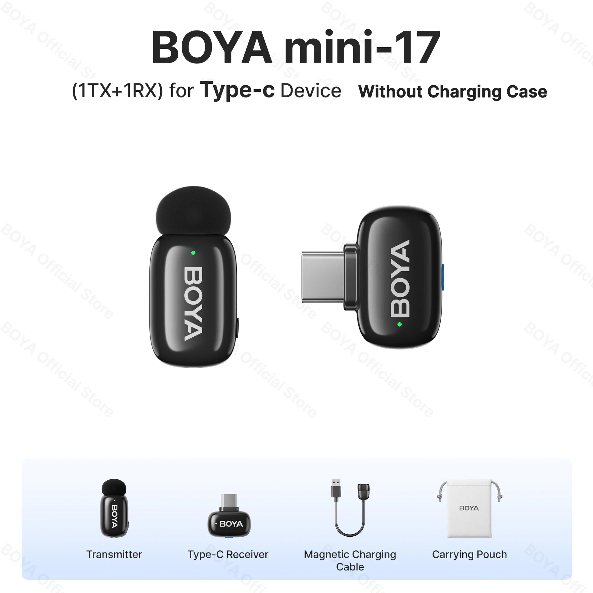BOYA Mini Wireless Lavalier Microphone Kit source-backed product image