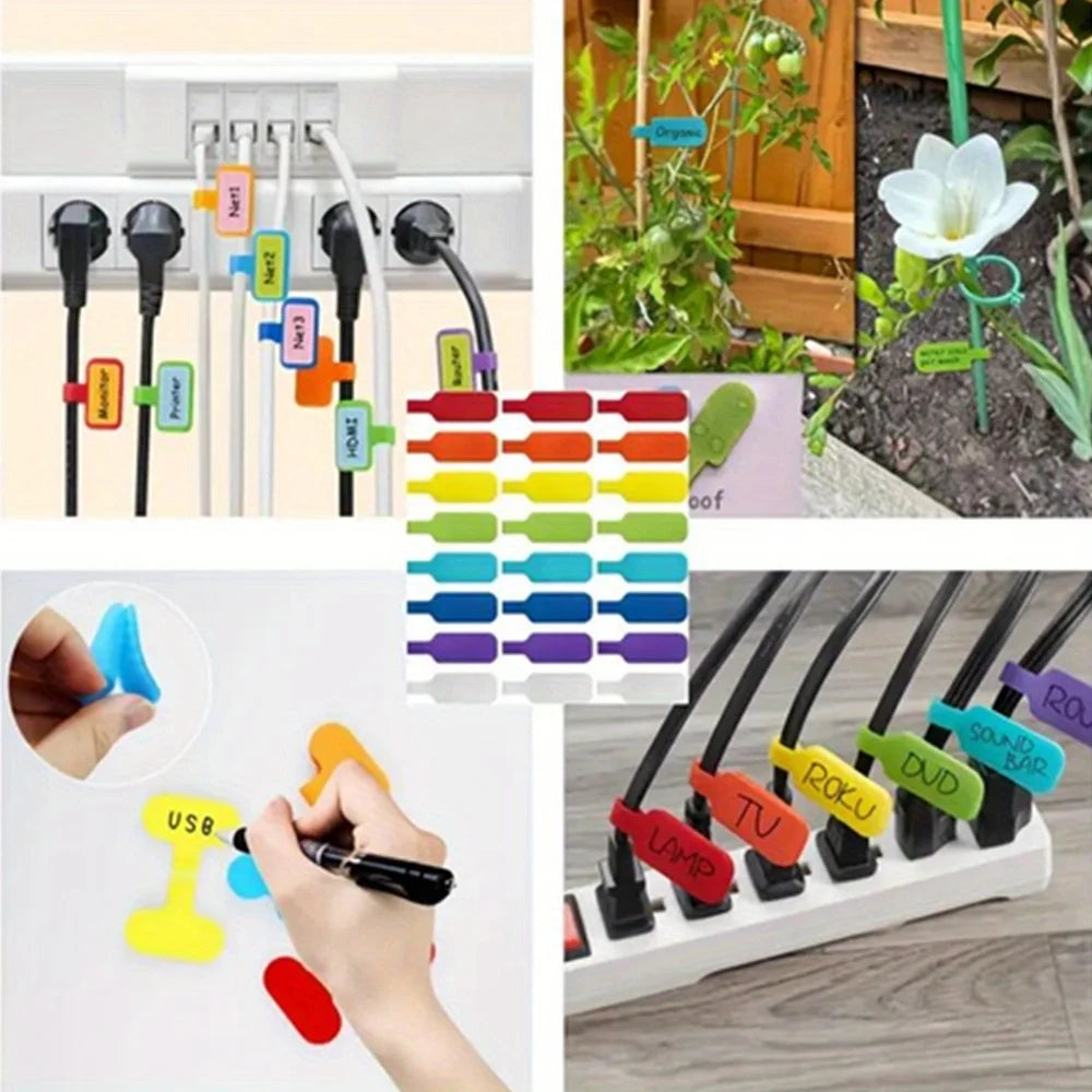 Reusable cable-label straps