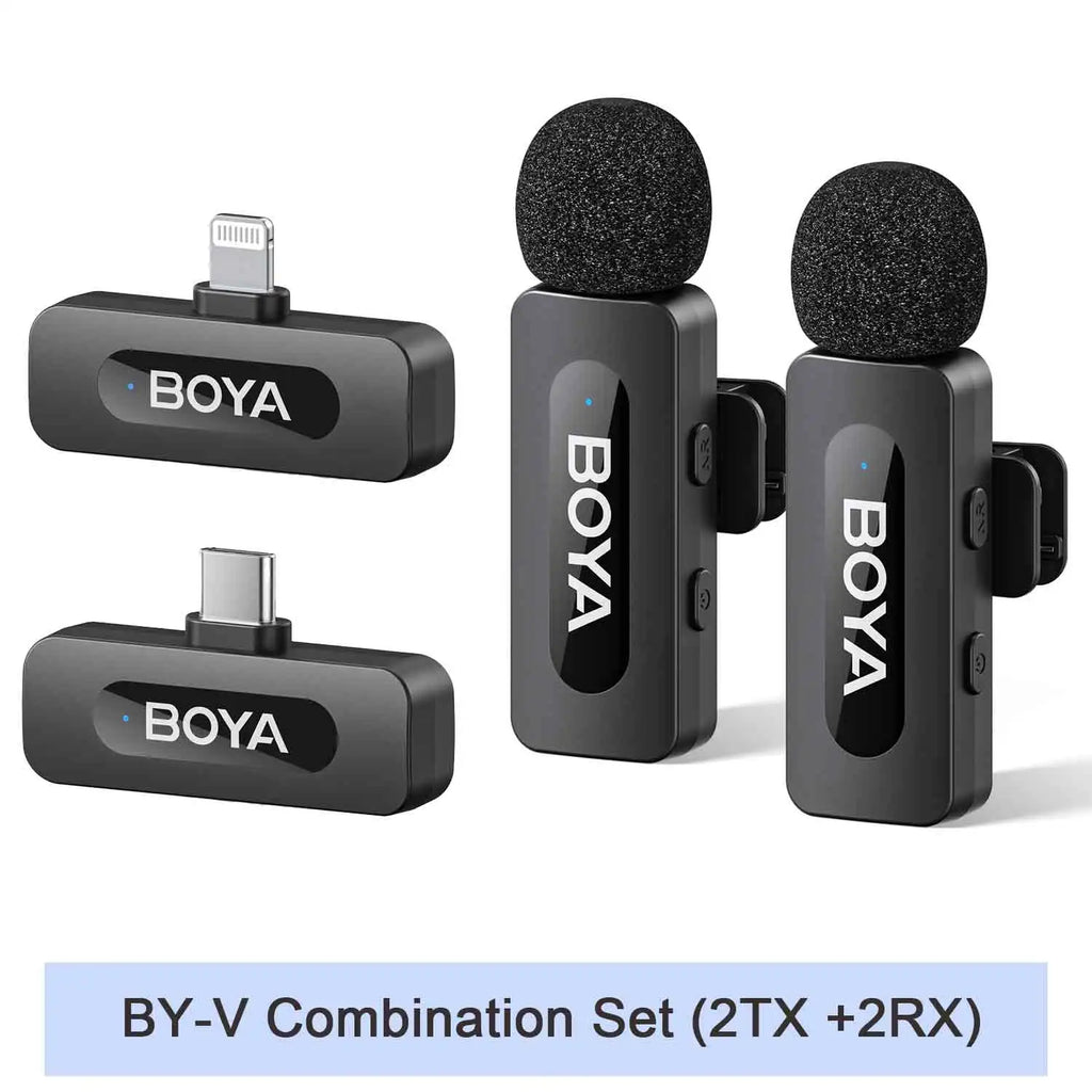 BOYA BY-V Professional Wireless Lavalier Microphone Kit source-backed product image