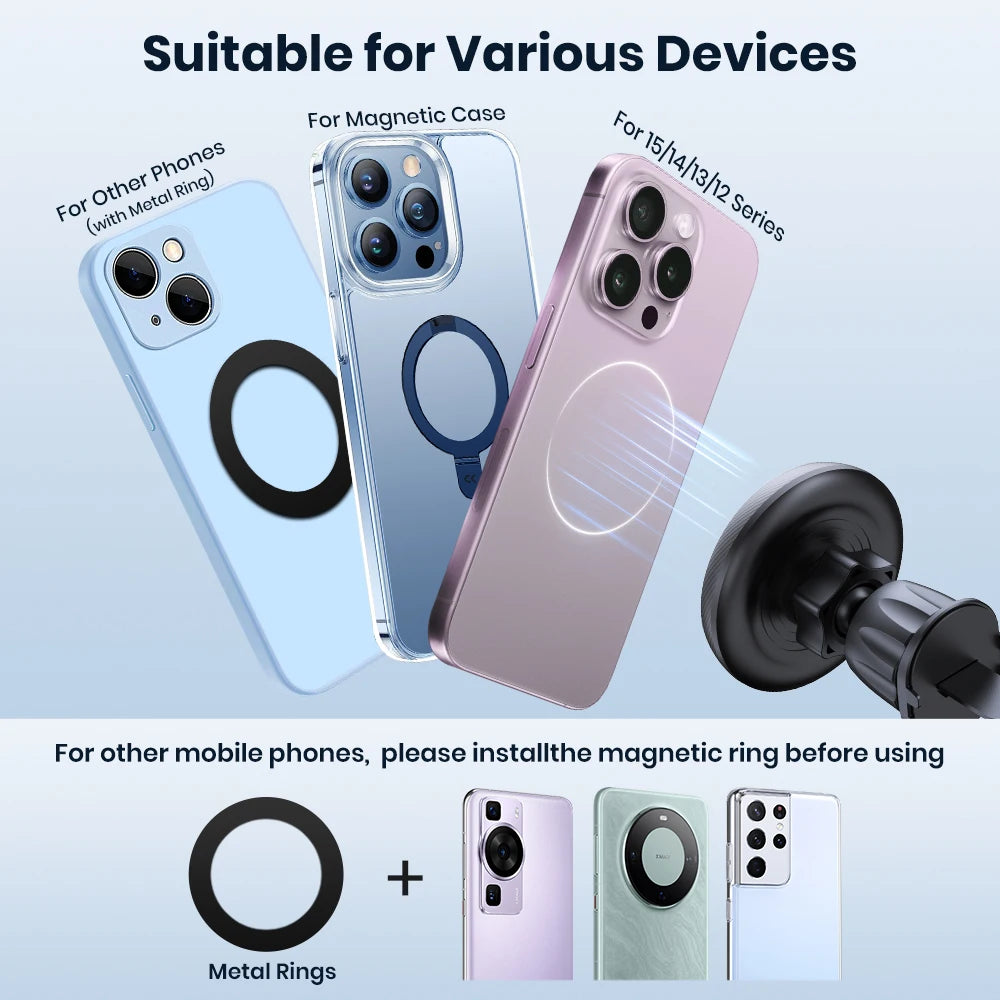 VentMag magnetic phone holder compatibility examples