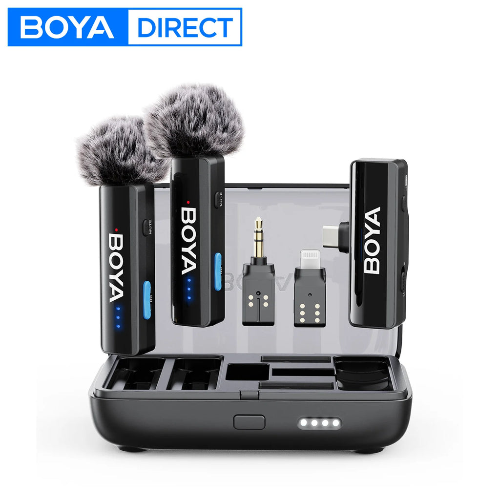 BOYA BOYALINK 2 Wireless Lavalier Microphone Kit source-backed product image