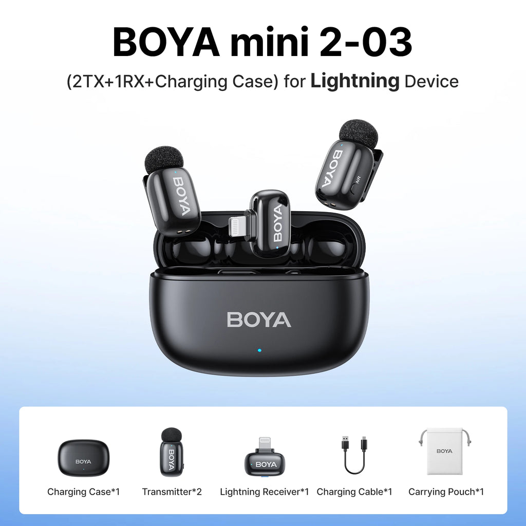 BOYA Mini 2 Wireless Lavalier Microphone Kit source-backed variant image