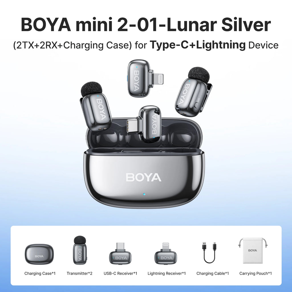 BOYA Mini 2 Wireless Lavalier Microphone Kit source-backed variant image