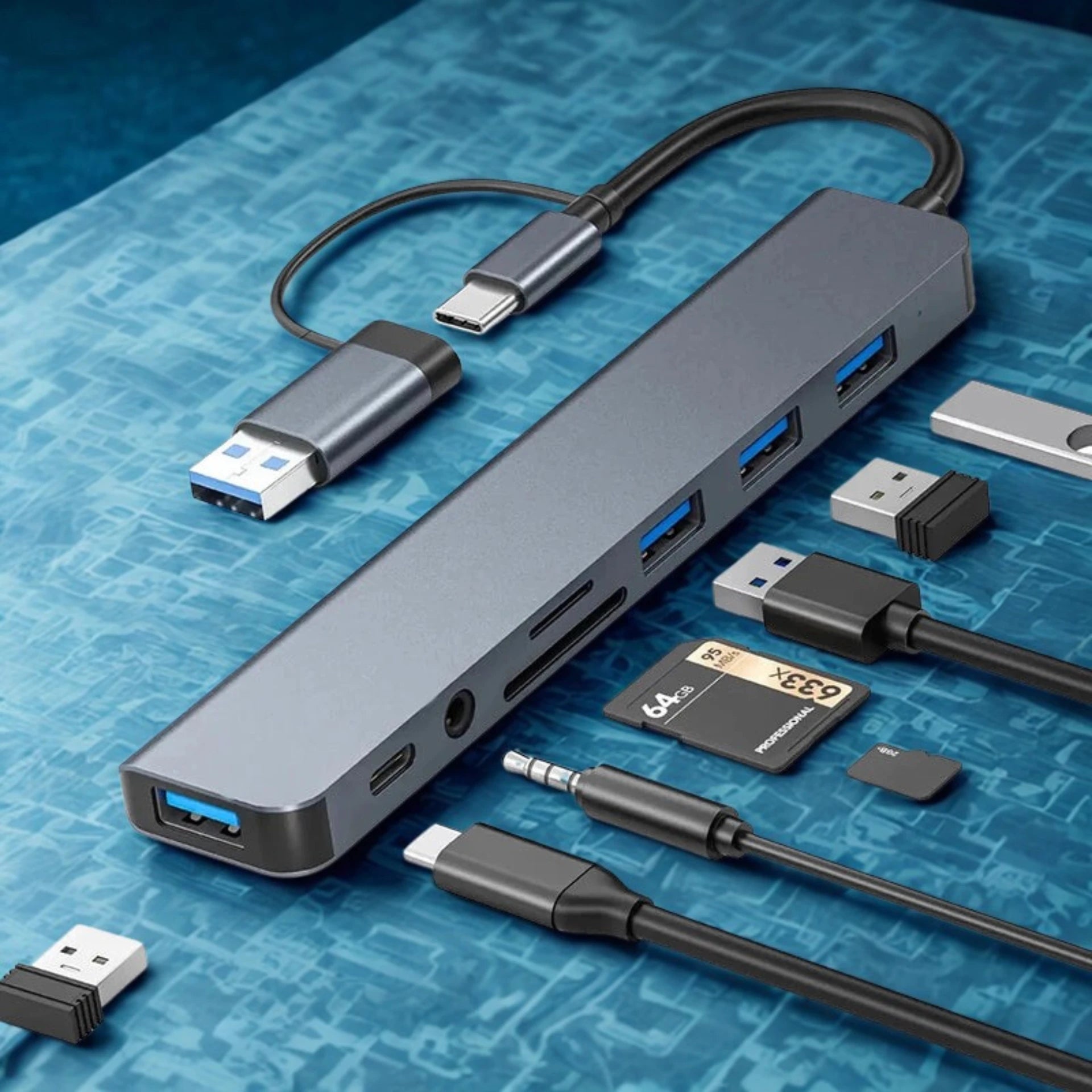 All-in-One USB Connection Hub