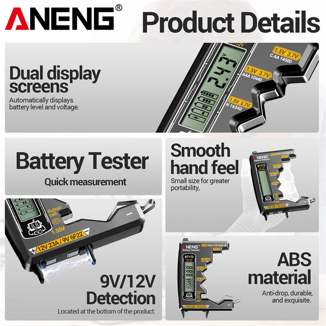 ANENG BT173 battery tester