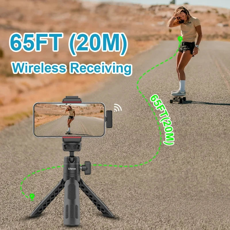 Ulanzi J12 Wireless Lavalier Microphone Kit source-backed product image