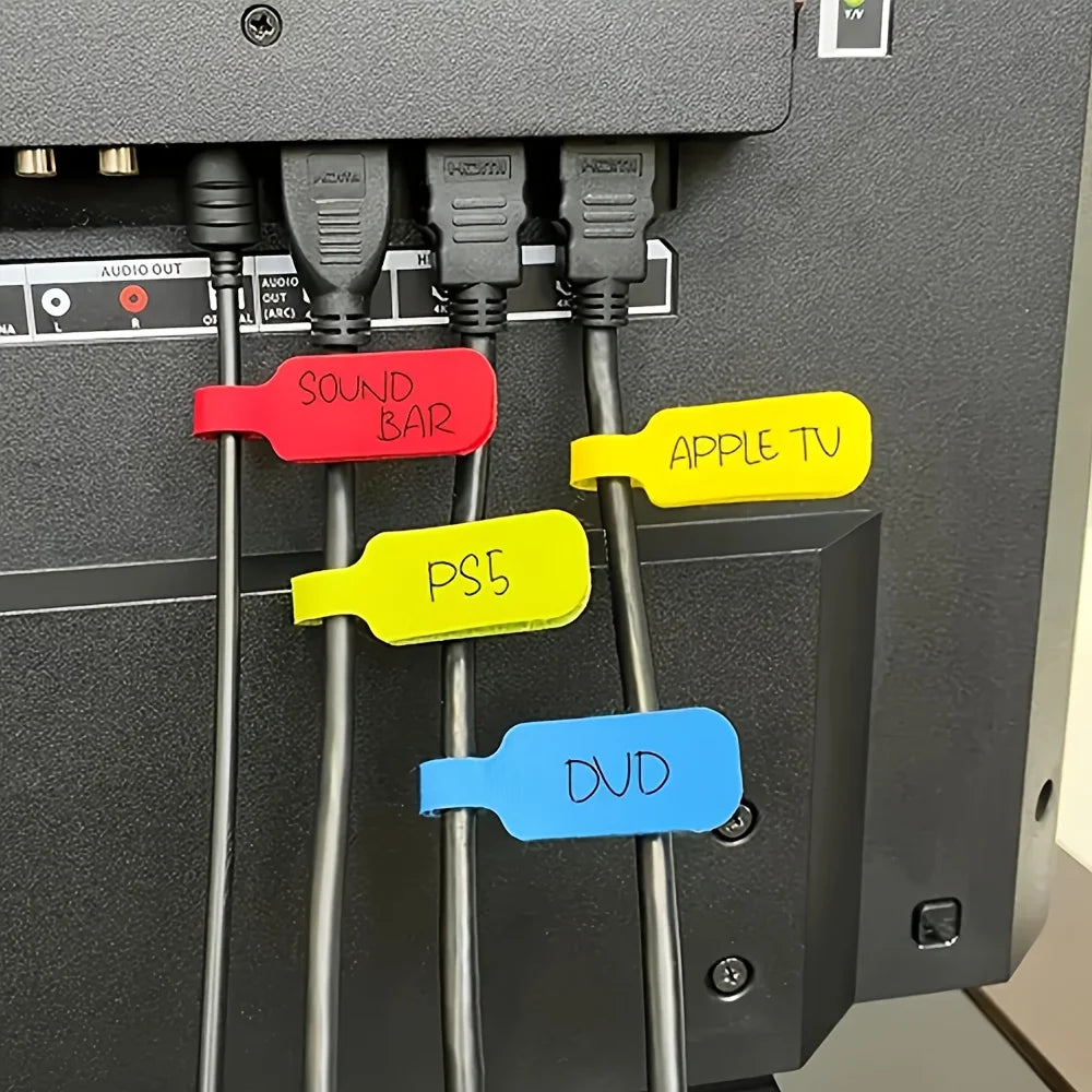 Reusable cable-label straps