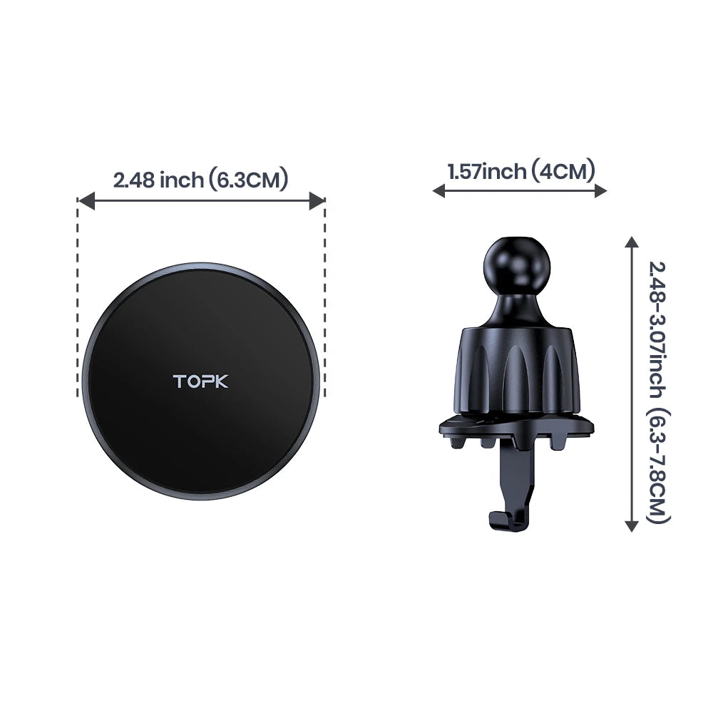 VentMag air vent phone holder dimensions