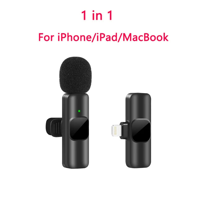 Lavalier Wireless Microphone for iPhone & Android