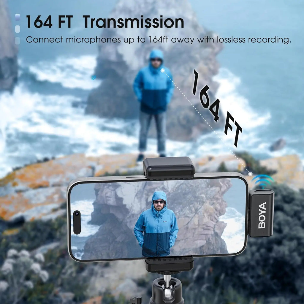 BOYA Omic Wireless Lavalier Microphone Kit source-backed product image