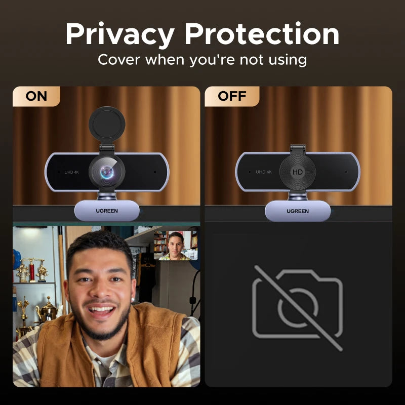 UGREEN USB Webcam with Microphone source-backed product image