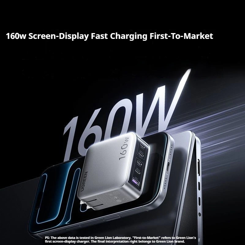 UGREEN 160W Five-Port GaN Charger source-backed product image