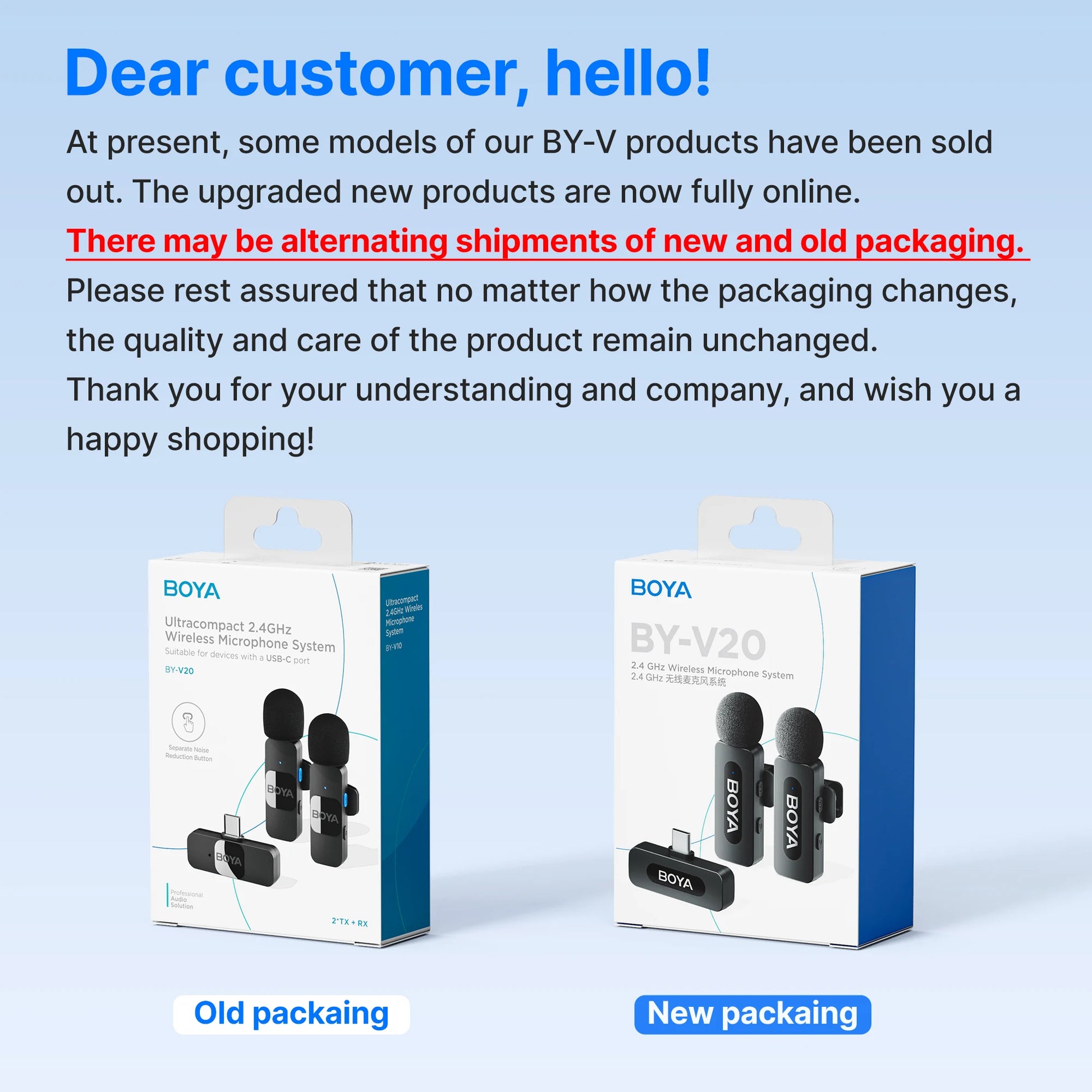 BOYA BY-V Pro Wireless Lavalier Microphone Kit source-backed product image