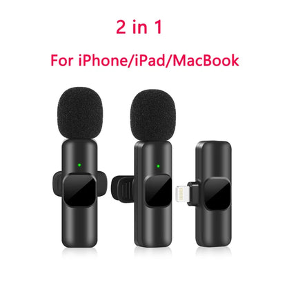 Lavalier Wireless Microphone for iPhone & Android