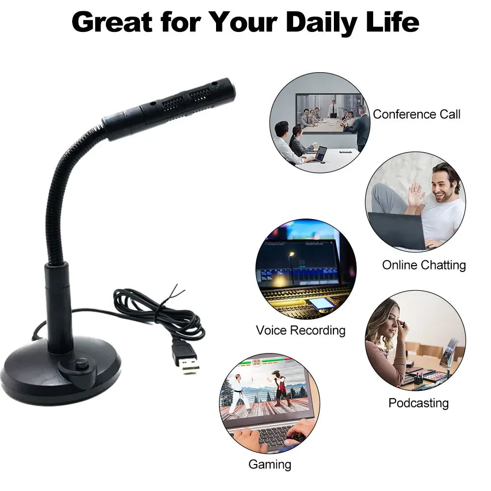 USB Desktop Computer Microphone
