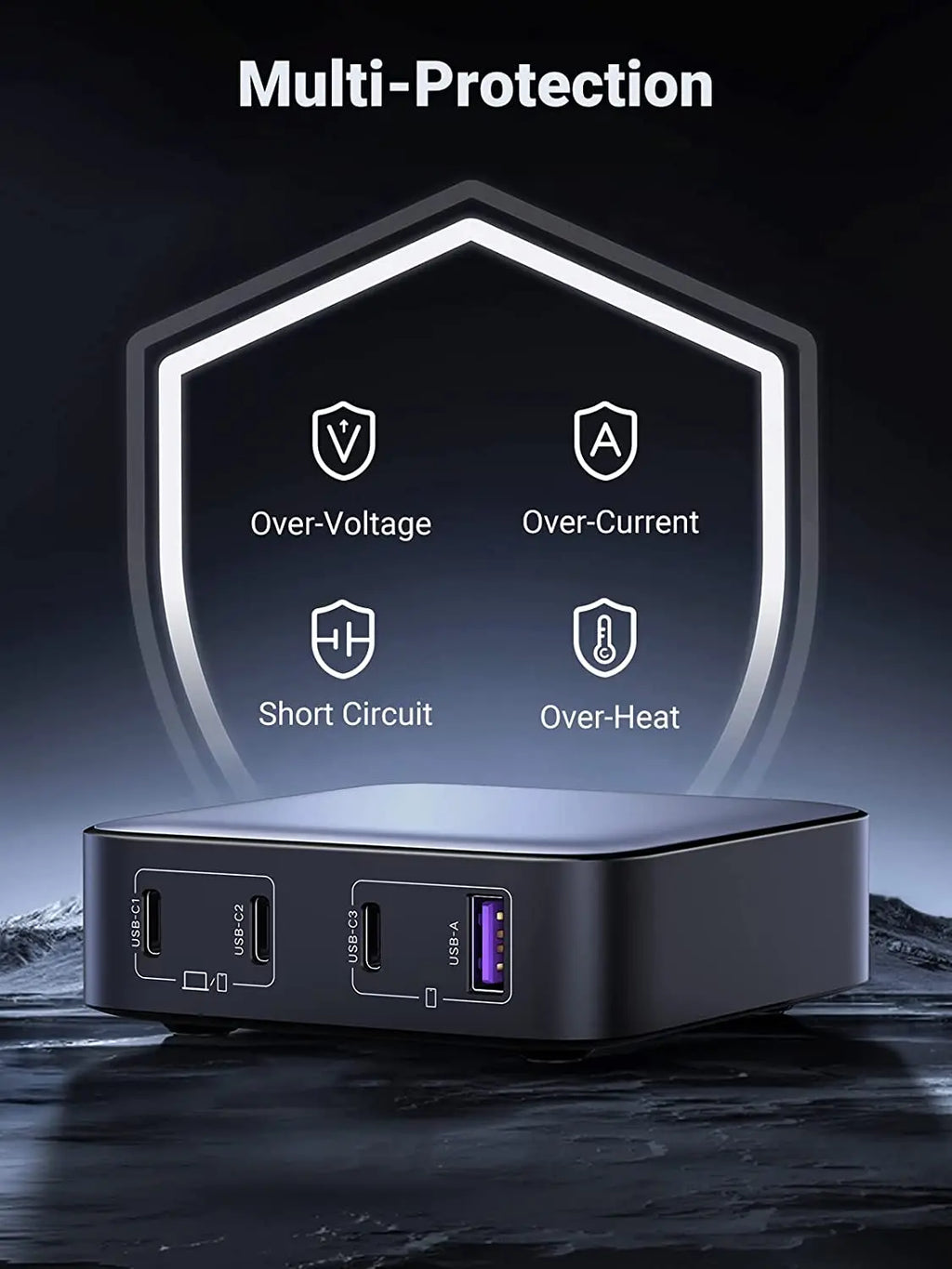 UGREEN Nexode 100W 4-Port Desktop GaN Charger source-backed product image