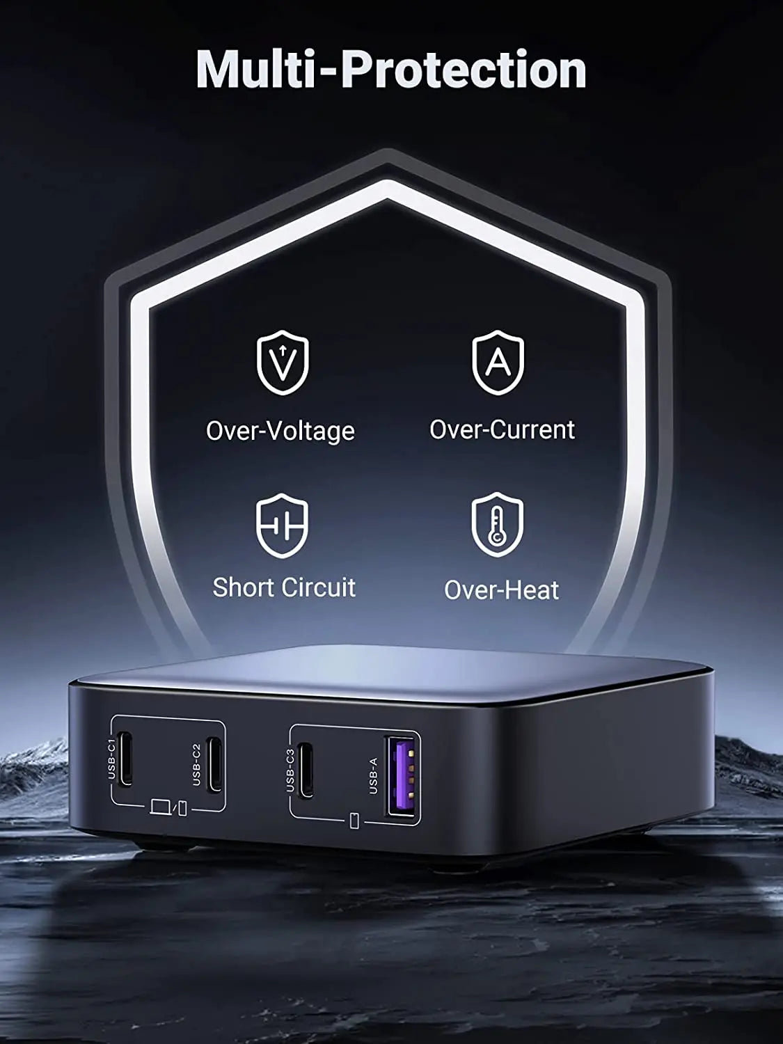 UGREEN Nexode 100W 4-Port Desktop GaN Charger source-backed product image
