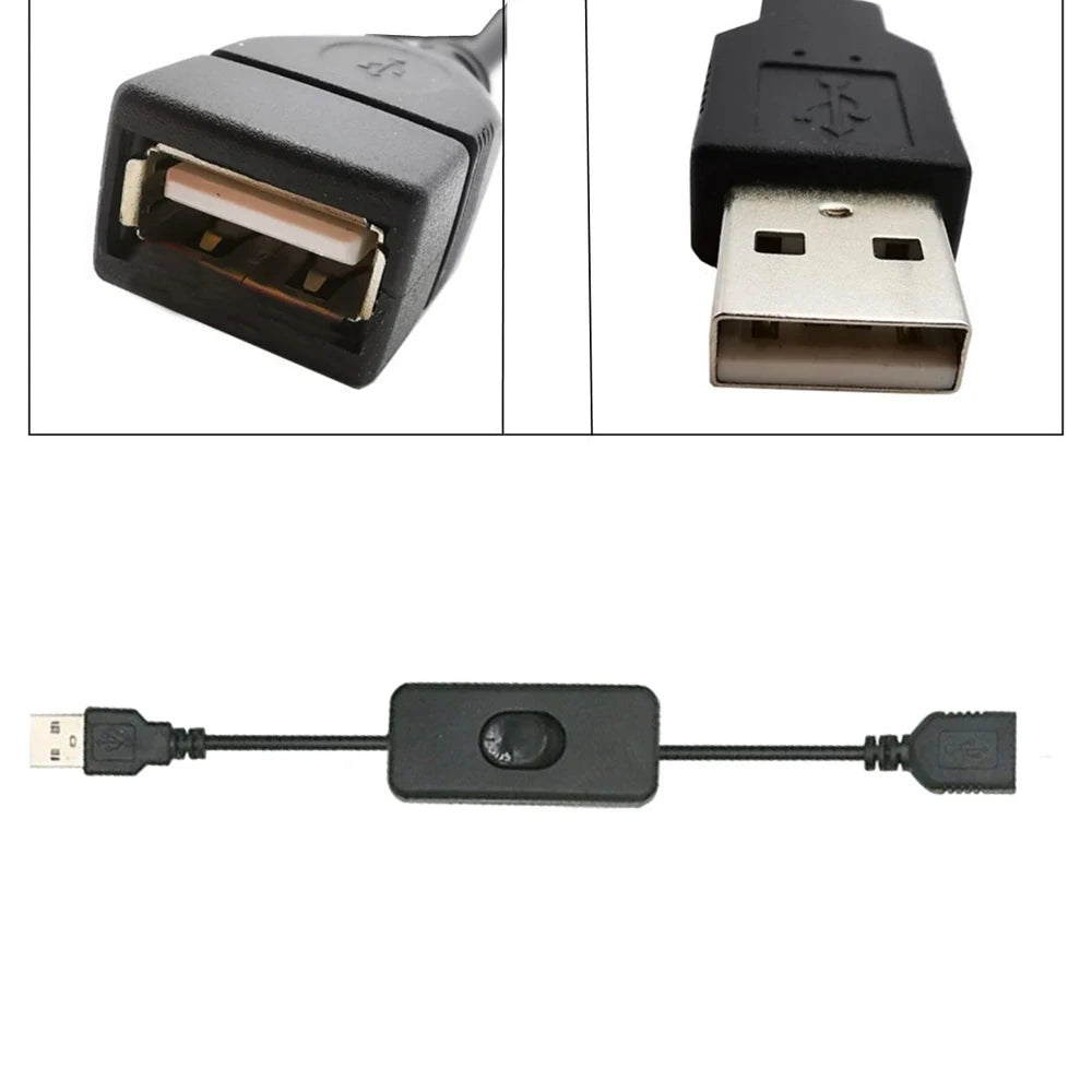 USB on/off extension cables, two-pack