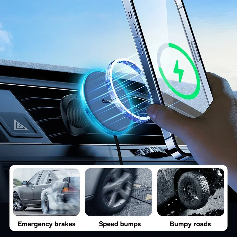 Baseus Magnetic Wireless Car Charger Mount source-backed product image