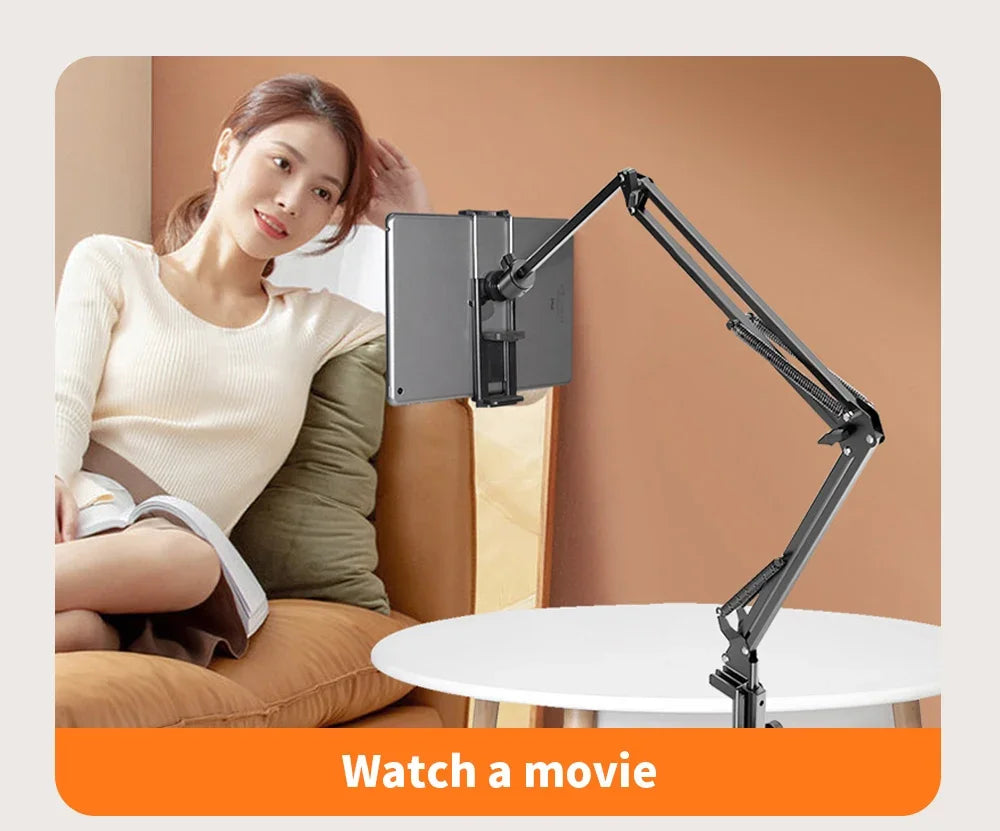FlexArm tablet mount for watching videos