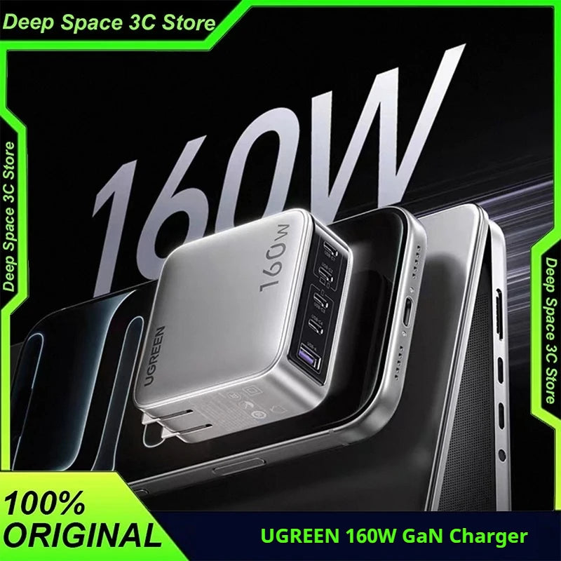 UGREEN 160W Five-Port GaN Charger source-backed product image