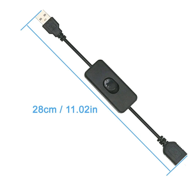 USB on/off extension cables, two-pack