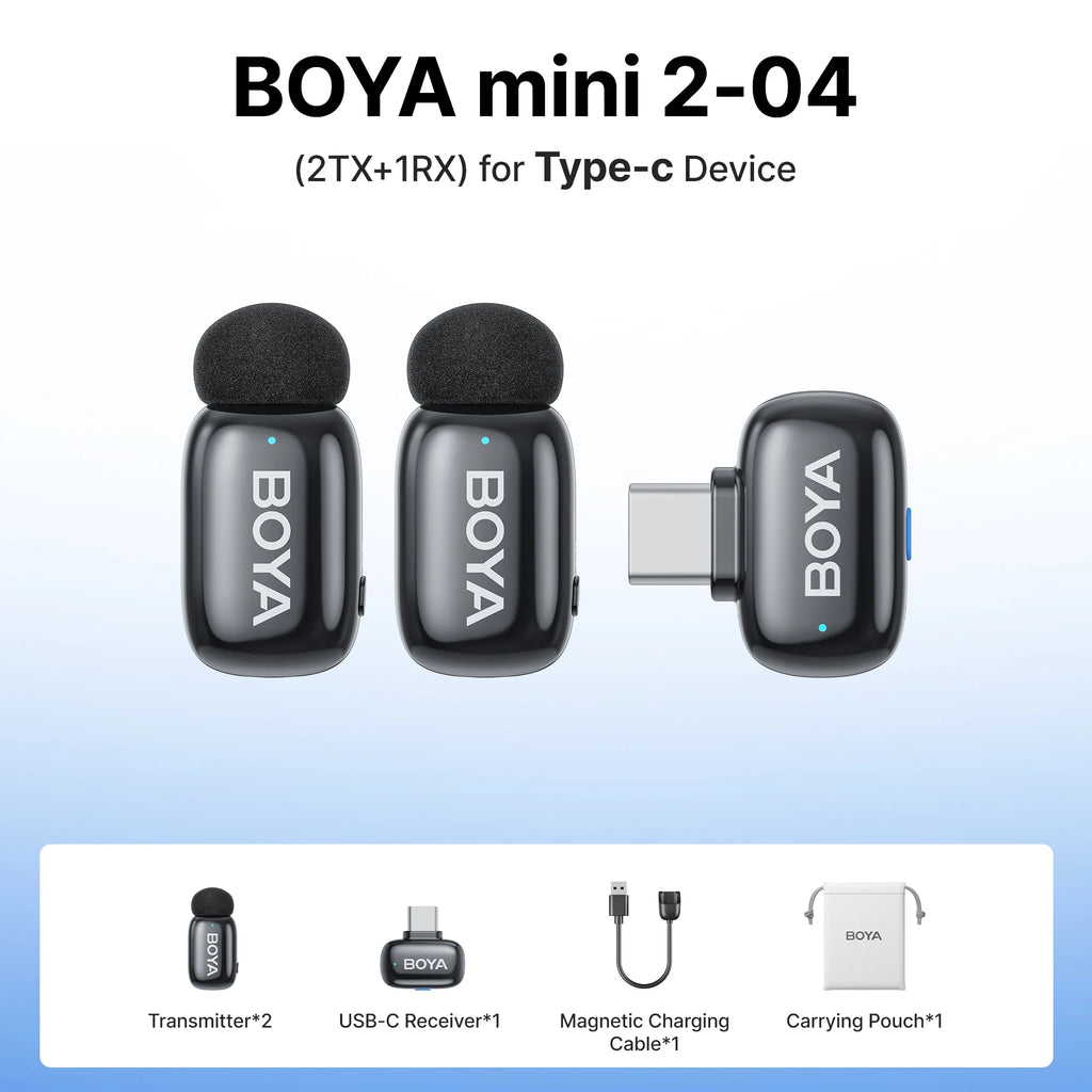 BOYA Mini 2 Wireless Lavalier Microphone Kit source-backed variant image
