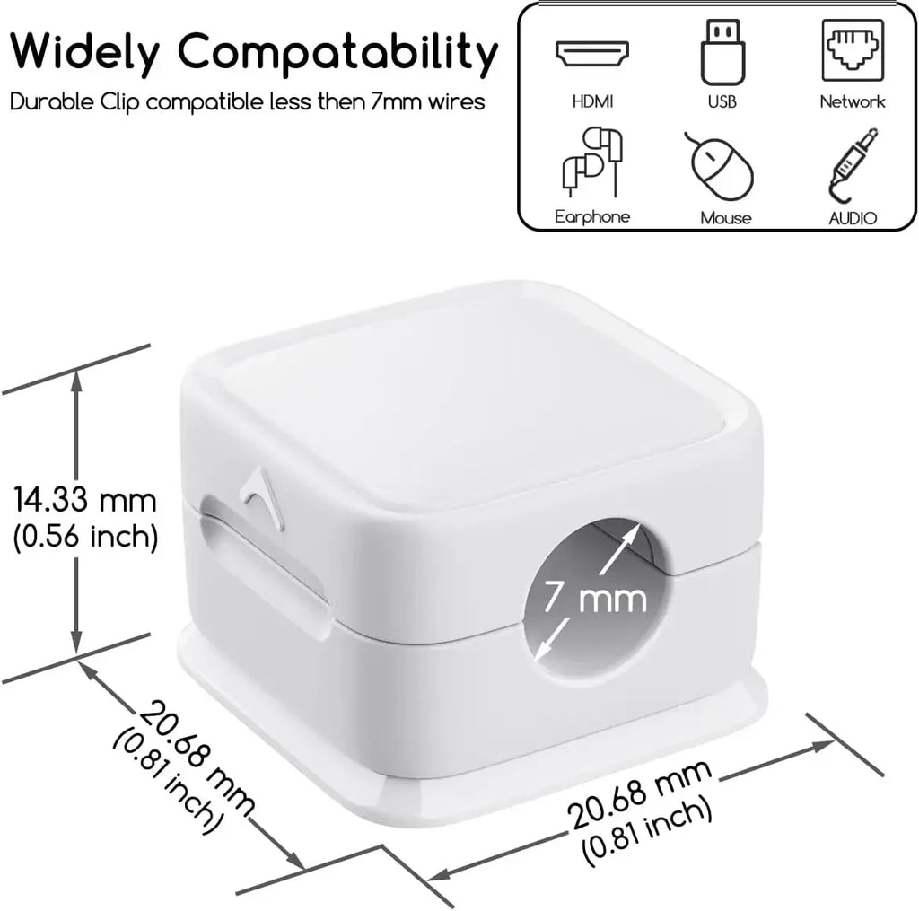 MagneClip cable organizer size reference