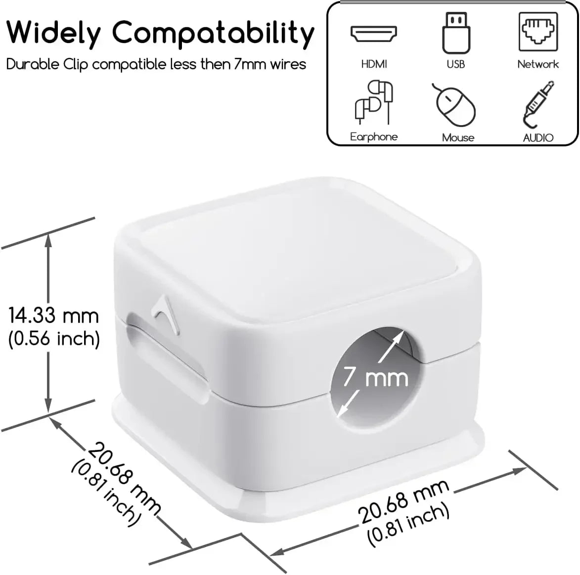 MagneClip cable organizer size reference