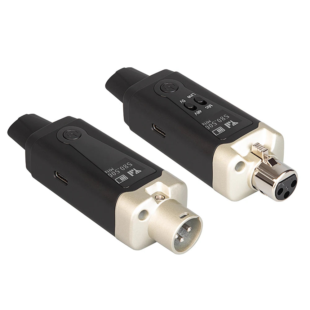 XLRLink UHF Wireless Microphone Adapter Kit source-backed product image