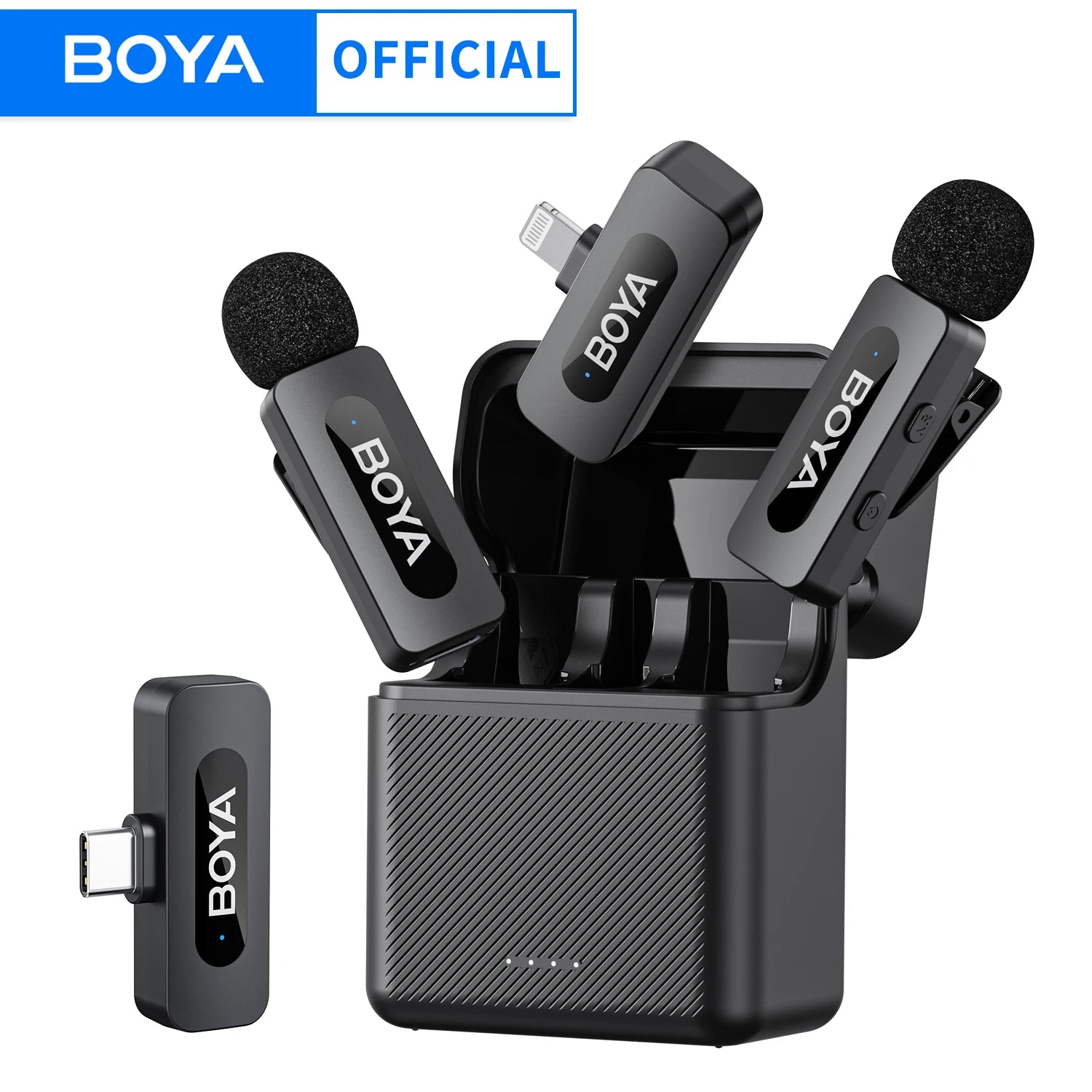 BOYA BY-V Wireless Lavalier Microphone Kit source-backed product image