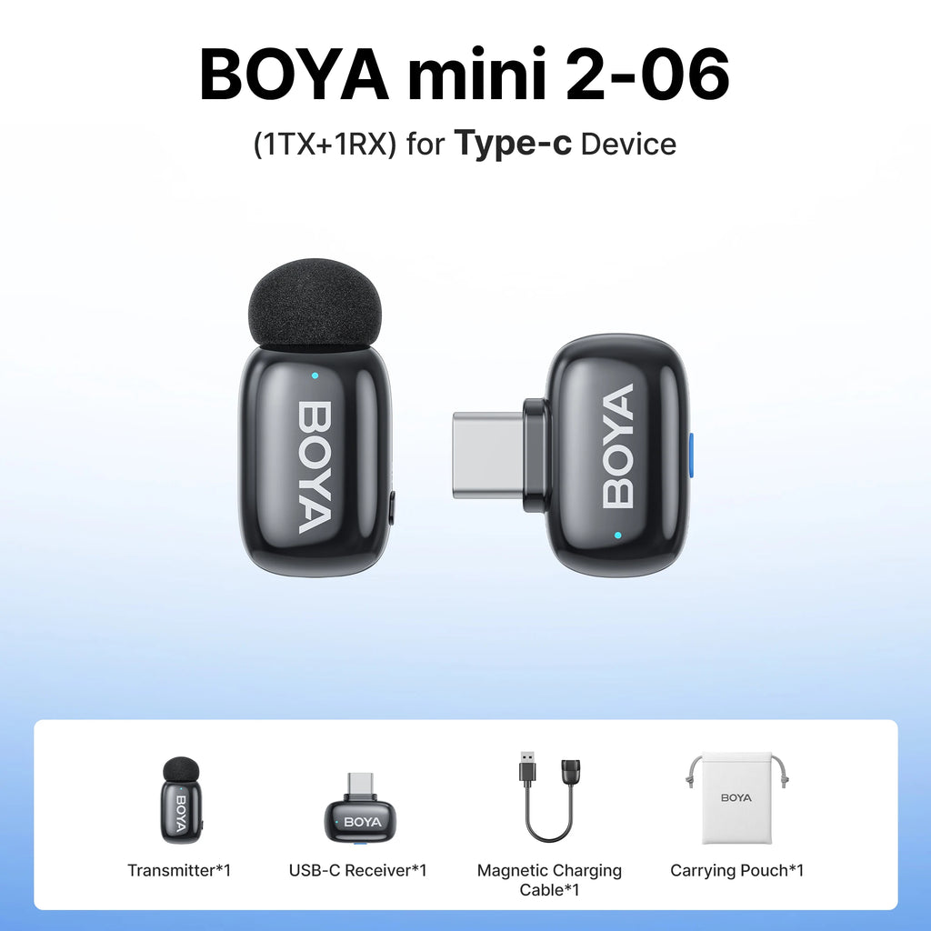 BOYA Mini 2 Wireless Lavalier Microphone Kit source-backed variant image